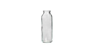 Vita Flaske Vase - Ø 5,5 cm - Højde: 16 cm - Transparent