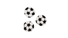 Fodbold m/ Klbepude  -  3,5 cm  - Hvid / Sort - 12 stk./ps