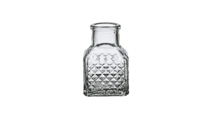 Tiny Flaske Vase - Ø 4,5 cm - Højde: 7 cm - Transparent