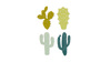 Kaktus - 4 forskellige - Grn - 16 stk./ps