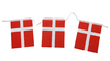 Flag Guirlande - 8 flag - Dannebrog