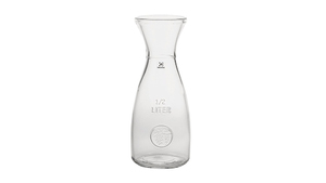 Glas Flaske 0,5 L- Højde 20 cm - Transparent