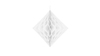 Honeycomb Diamond - White - 20 cm - 1 stk./ps