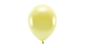 ECO Balloner 26 cm - Metallic Light Yellow - 10 stk./ps