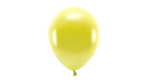 ECO Balloner 26 cm - Metallic Yellow - 10 stk./ps
