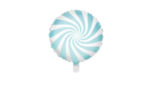 Ballon - Candy Lys Blå  35 cm.