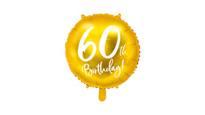 Ballon - 60TH BIRTHDAY - 45 cm - Gold