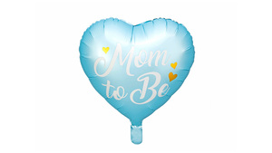 Ballon - MOM TO BE - Blue - 35 cm - 1 stk./ps