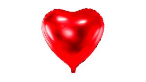 Hjerte Ballon - 45 cm - Red