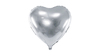 Hjerte Ballon - 45 cm - Silver