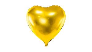 Hjerte Ballon - 45 cm - Gold
