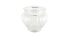 Vase Glas Strips -  10 cm - Hjde: 6,5 cm - Transparent -