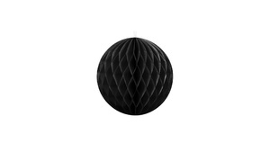 Honeycomb Ball - Black - 10 cm - 1 stk./ps