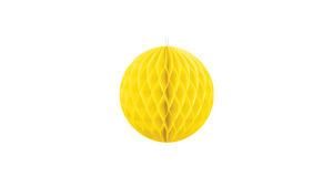 Honeycomb Ball - Yellow - 10 cm - 1 stk./ps