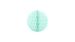 Honeycomb Ball - Light Mint - 10 cm - 1 stk./ps