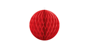 Honeycomb Ball - Red - 20 cm - 1 stk./ps