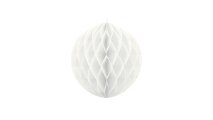 Honeycomb Ball - White - 20 cm - 1 stk./ps