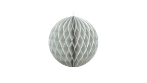 Honeycomb Ball - Light Grey - 20 cm - 1 stk./ps