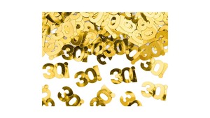 Guld Metallic Konfetti - 30! - 15 gram/ps