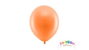 Rainbow Balloner 23 cm - Pastel Orange - 10 stk./ps