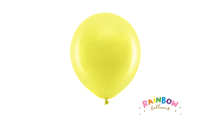 Rainbow Balloner 23 cm - Pastel Yellow - 10 stk./ps