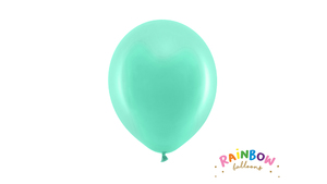 Rainbow Balloner 23 cm - Pastel Mint - 10 stk./ps