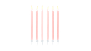Fødselsdagslys - Light Pink - 14 cm - sæt
