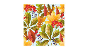 Rowanberry and Forest Leaves