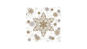 Gold & Silver Ornate Snowflakes