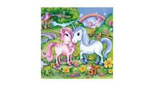 Lovely Unicorns in Garden - Servietter