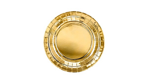 Paptallerkener - Ø 18 cm - Gold Metallic