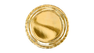 Paptallerkener - Ø 23 cm - Gold Metallic