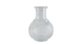 Vase Glas Kolbe - Ø 8 cm - Højde: 15 cm - Transparent