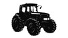 Traktor - Kulsort - 10 stk./ps