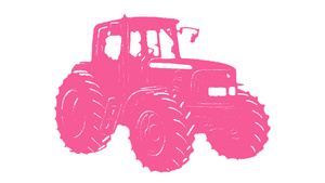 Traktor - Pink - 10 stk./ps
